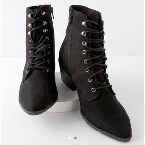 Suede booties